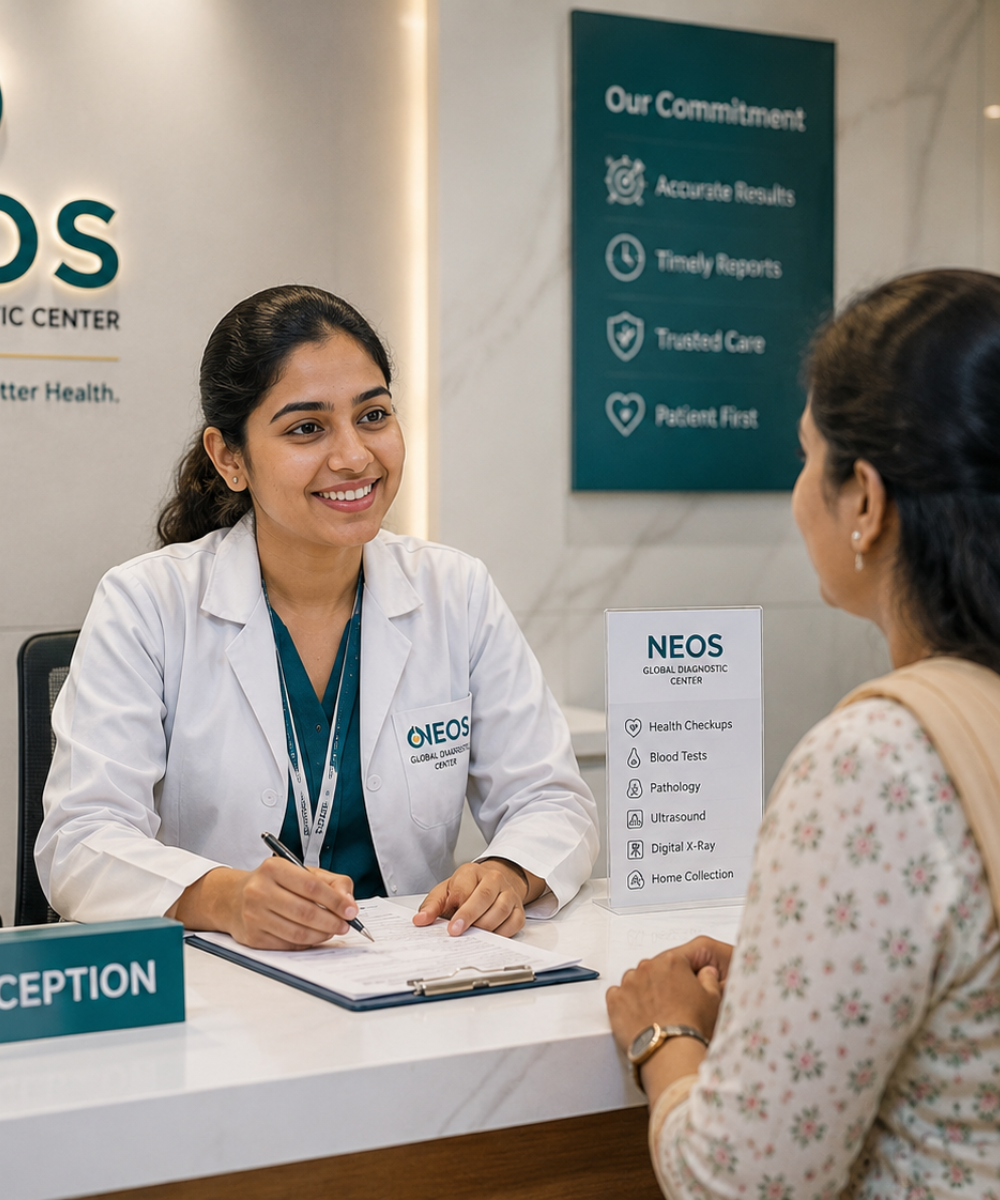 Neos diagnostic center reception